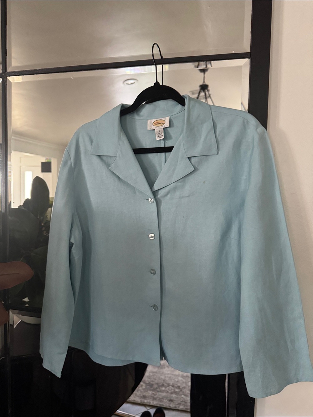 Talbots Pale Blue Button-Front Women's Shirt